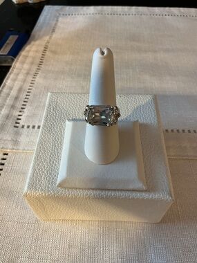 Premier Design Vintage Rhodium Plated Silver Tone Ring